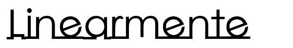 Linearmente font preview